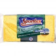 Eponges grattantes microfibre Spontex