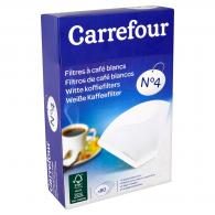 Filtres à café blancs n°4 Carrefour
