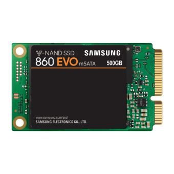 Disque dur SSD Samsung 860 Evo SATA III mSATA 500 Go Noir et vert