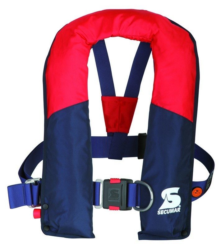 Gilet gonflable Secumar Arkona 220N automatique bleu + harnais