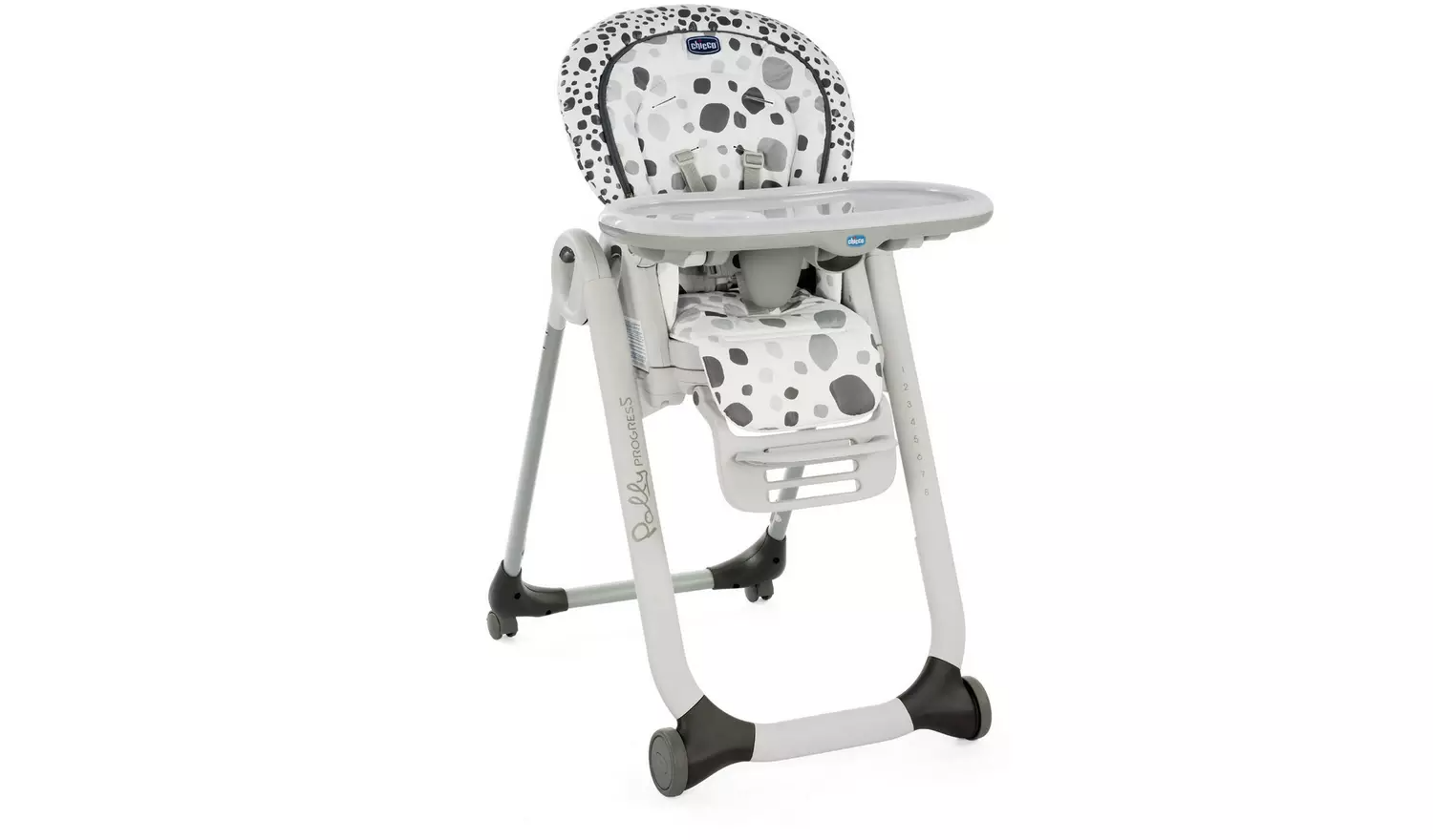 Chicco Polly Progress 4 Wheel Highchair – Anthracite