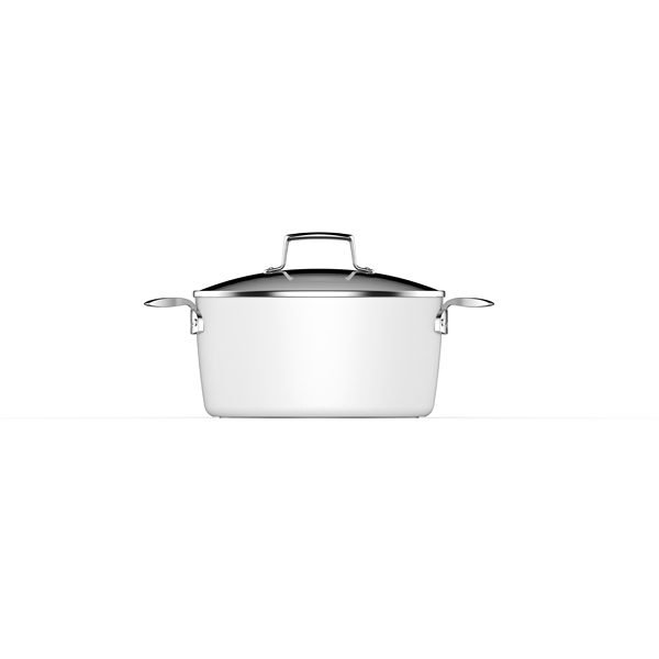 Faitout EVERGREEN in White avec couvercle