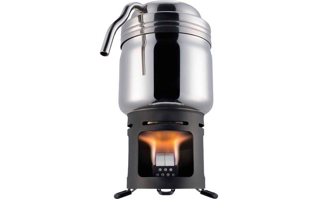 Esbit XS Cafetière en acier inoxydable avec brûleur à combustible sec 200 ml