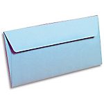 20 enveloppes – Clairefontaine – Pollen – DL – 110 x 220 mm – 120 g/m² – bleu lavande