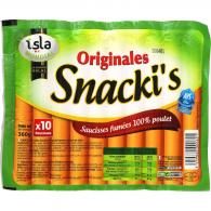 Saucisses halal Snacki’s poulet Isla Mondial