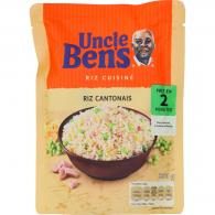 Plat cuisiné riz cantonais Uncle Ben’s