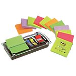 Post-it® 12 Blocs Notes repositionnables – Z Notes assorties – DISTRIBUTEUR & INDEx OFFERTS