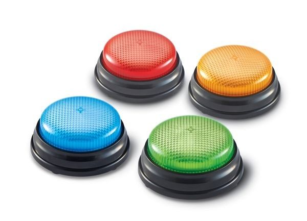 LOT DE 4 BUZZERS SONORES ET LUMINEUX