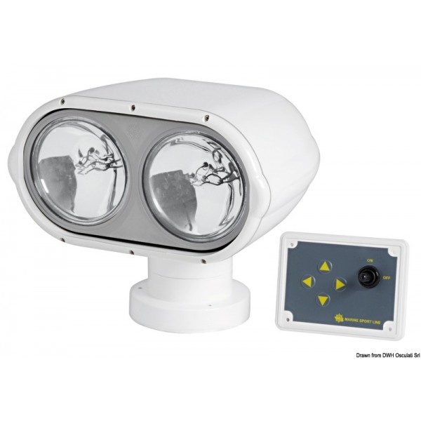 Projecteur Osculati Night Eye avec 2 ampoules étanches 12 V