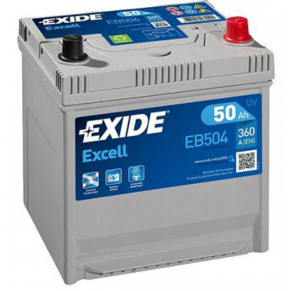 Batterie Exide Excell 50 Ah – EB504