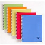 Cahier double spirale – Clairefontaine – Linicolor – 17 x 22 cm – petits carreaux – 100 pages – coloris assortis