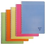 Cahier double spirale – Clairefontaine – Linicolor – A4 – 21 x 29,7 cm – grands carreaux – 180 pages – coloris assortis