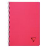 Cahier double spirale – Clairefontaine – Linicolor – A4 – 21 x 29,7 cm – petits carreaux – 180 pages – coloris assortis