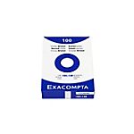 100 fiches Bristol blanches uni 105 x 148 mm – exacompta