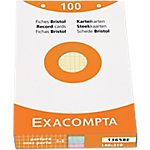 Fiches bristol Nature future Exacompta A5 210 (H) x 148 (l) mm Assortiment – 100 / Boîte