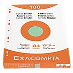 Fiches Bristol Nature future Exacompta A4 297 (H) x 210 (l) mm Bleu, jaune, rose, vert – 100 / Boîte
