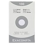 Fiches bristol – Exacompta – quadrillées non perforées l.125 x h.200 mm Blanc