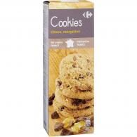 Biscuits Cookies choco nougatine Carrefour