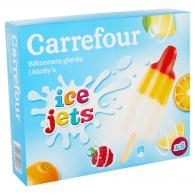 Glaces citron, orange, framboise Carrefour