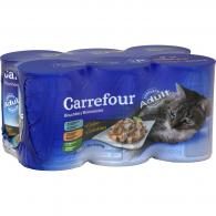 Pâtée pour chats bouchées gelée Carrefour