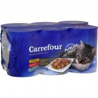 Pâtée pour chats bouchées sauce Carrefour