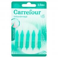 Brossettes interdentaires ultra fines 2,5mm Carrefour