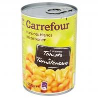 Haricots blancs à la sauce tomate Carrefour