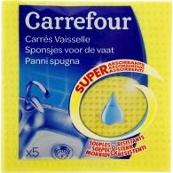 Eponges carrés vaisselle Carrefour