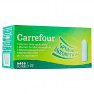 Tampons super sans applicateur Carrefour