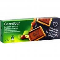 Biscuits chocolat lait noisette Carrefour