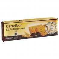 Biscuits Petit Beurre chocolat Carrefour