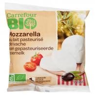 Mozzarella bio au lait pasteurisé de vache Carrefour Bio