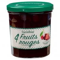 Confiture 4 fruits rouges Carrefour