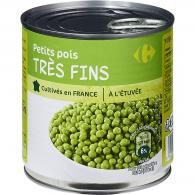 Petits pois à l’étuvée très fins Carrefour