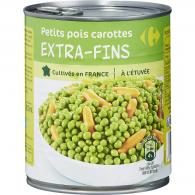 Petits pois carottes extra-fins à l’étuvée Carrefour