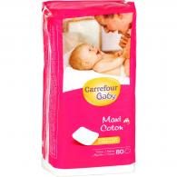 Coton maxi carrés Carrefour Baby