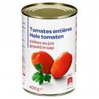 Tomates entières pelées au jus
