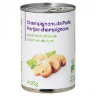 Champignons de Paris pieds et morceaux