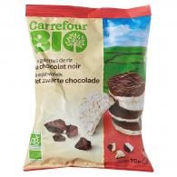 Mini galettes de riz au chocolat noir bio Carrefour Bio