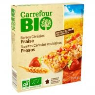 Barres céréales bio fraise Carrefour Bio