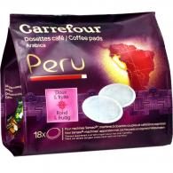 Café dosettes Pérou Carrefour