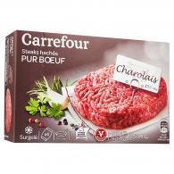 Steaks hachés pur bœuf de charolais 15% M.G. Carrefour