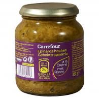 Epinards hachés à la crème Carrefour