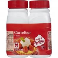 Crème liquide fluide entière 30% MG Carrefour