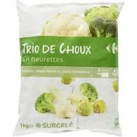 Trio de chou en fleurettes Carrefour