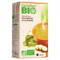Soupe bio aux courgettes et au basilic Carrefour Bio