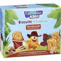 Biscuits chocolat lait Carrefour Kids