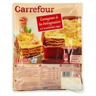 Plat cuisiné lasagnes à la bolognaise Carrefour