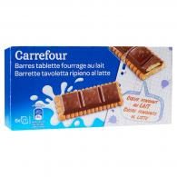 Biscuits tablette chocolat et fourrage Carrefour