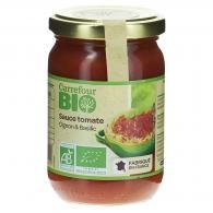 Sauce bio tomate oignon & basilic Carrefour Bio
